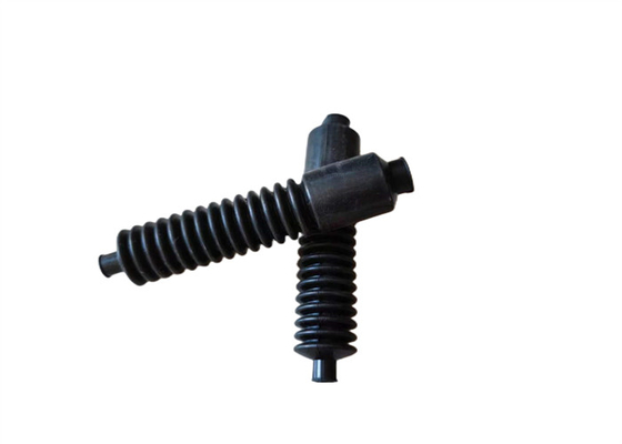 Karet Bellow Hitam Boot 6mm Karet Bellow Berbelit-belit Dan Sepatu Bot Silikon